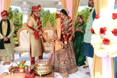 Saptapadi ritual indian wedding ceremony,saptapadi ritual,indian bride lengha,indian groom sherwani