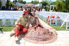 Adorable indian bride and groom indian wedding ceremony,indian bride lengha,indian groom sherwani