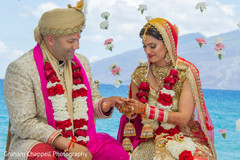 Ring ceremony during indian wedding Ring ceremony during indian wedding