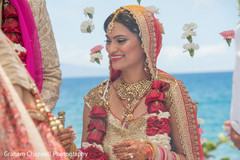Happy indian bride during wedding ceremony Happy indian bride during wedding ceremony