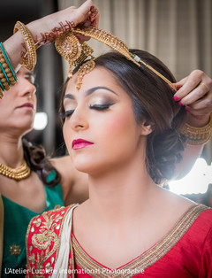 Fairytale Indian bride getting ready for her wedding day. Fairytale Indian bride getting ready for her wedding day.