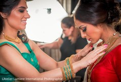 Beautiful indian bride getting ready. Beautiful indian bride getting ready.