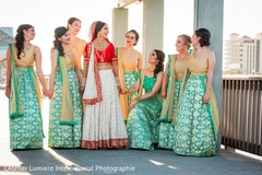 Charming Indian bride entourage. Charming Indian bride entourage.