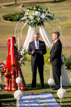 Indian fusion wedding ceremony. indian bride,indian groom,indian fusion wedding ceremony,floral and decor