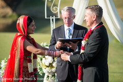 Phenomenal Indian and American wedding ceremony. indian bride,indian groom,indian fusion wedding ceremony