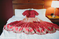 Indian bride's ceremony lengha. getting ready,ceremony fashion,bridal lengha