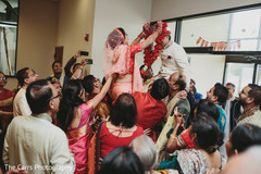 Amazing garland exchange photo idea. indian wedding photography,pre-wedding traditions,jaimala