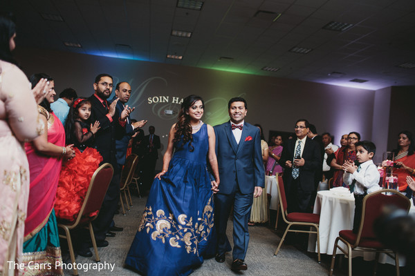 Heart melting Indian couple's entrance.
