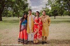 Lovely indian bride with family Lovely indian bride with family