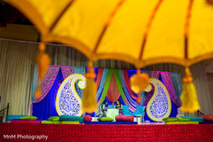 Mind blowing mehndi party stage.