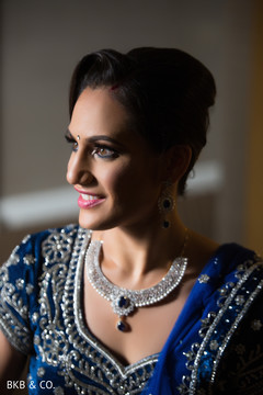 Dazzling Indian bride in blue. Dazzling Indian bride in blue.