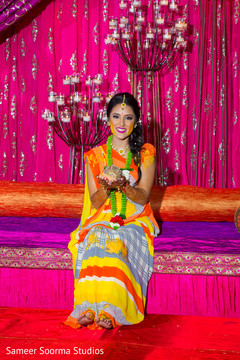 Adorable Maharani at her sangeet night. Adorable Maharani at her sangeet night.