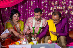 Indian groom pre wedding ritual. Indian groom pre wedding ritual.