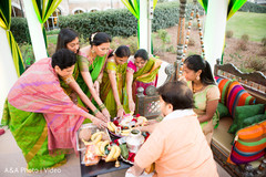 Indian bride family ritual. Indian bride family ritual.