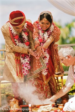 Indian bride and groom's Rajaham Indian bride and groom's Rajaham