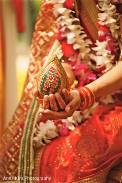 Indian bride holding the coconut Indian bride holding the coconut
