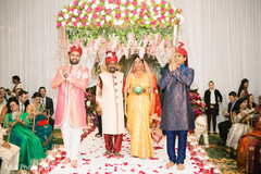 Beautiful hand-made flower canopy. Beautiful hand-made flower canopy.