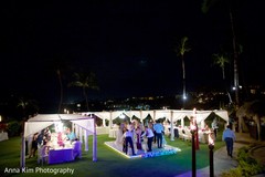 Cheerful indian wedding reception party indian wedding reception,lightning,dj and entertainment,monogrammed dance floor