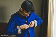 Indian groom getting ready for wedding ceremony Indian groom getting ready for wedding ceremony