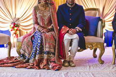 Indian bride and groom's outfit Indian bride and groom's outfit