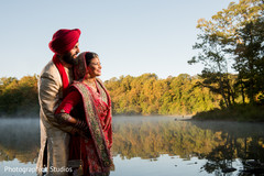Lake shore sikh indian wedding portrait. Lake shore sikh indian wedding portrait.
