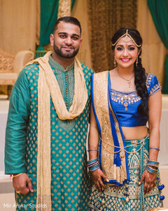Indian bride and groom's portrait Indian bride and groom's portrait