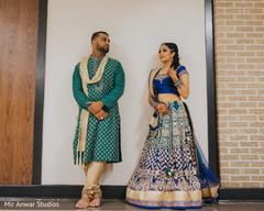Indian bride and groom posing Indian bride and groom posing