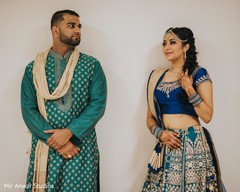 Indian bride and groom at sangeet Indian bride and groom at sangeet