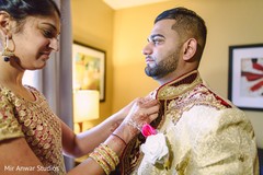 Indian groom getting ready Indian groom getting ready
