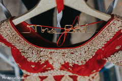 Lovely personalized clothing hanger indian bride lengha,indian bride fashion,indian bride ceremony fashion