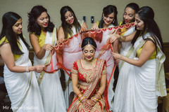 Charming indian bride getting ready indian bridesmaids’ fashion,indian bride fashion,ghoonghat