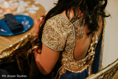 Indian bride's tattoo indian bride reception fashion,indian wedding reception