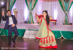 Indian newlyweds dance. Indian newlyweds dance.
