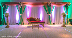 Fairytale Indian wedding reception stage. Fairytale Indian wedding reception stage.