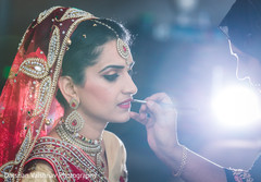 Indian bride makeup. getting ready,indian bride,hair and makeup,bridal jewelry