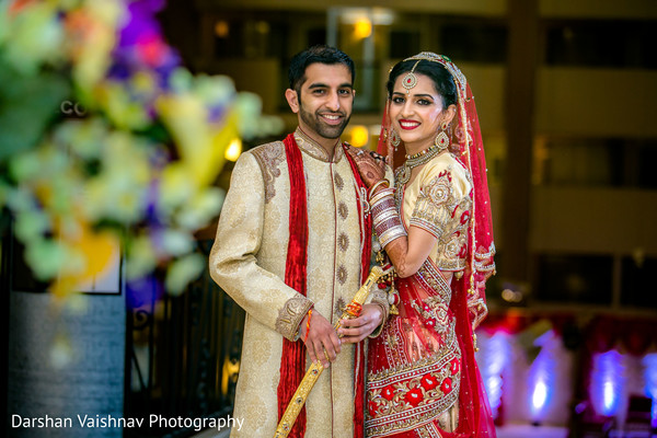Fine art Indian wedding portrait.