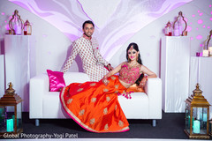 Indian bride and groom's portrait Indian bride and groom's portrait