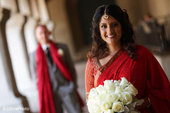 Sweet indian newlyweds ready for ceremony