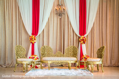 Elegant Indian sweethearts reception stage. floral and decor,wedding stage,indian wedding reception
