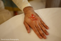 Groom's fun hand mehndi art. Groom's fun hand mehndi art.
