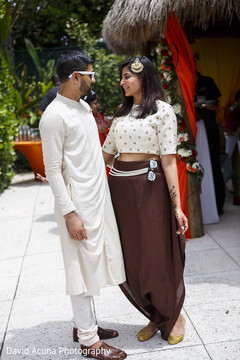 Indian bride and groom original pre-wedding fashion. Indian bride and groom original pre-wedding fashion.