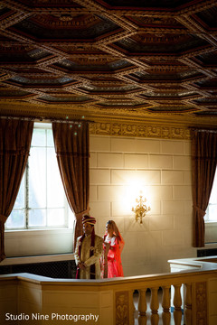 Indian bride and groom first look photography Indian bride and groom first look photography