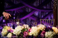 Indian bride and groom wedding reception table indian wedding reception,indian wedding planning and design,indian wedding reception floral and decor