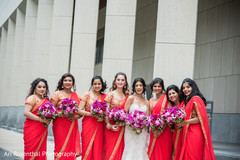 Inspiring Indian bridesmaids red saris. indian bride,indian bridesmaids,white wedding dress,indian wedding photography,sari