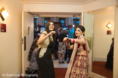 Indian bride enjoying the party. Indian bride enjoying the party.