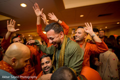 Indian groom dancing with groomsmen pre- wedding celebrations,mehndi party,indian groom fashion,indian groomsmen