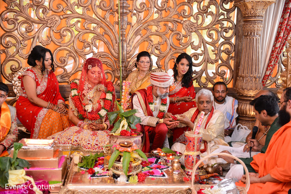 Luxury Indian wedding ceremony.