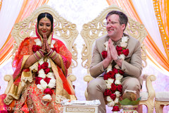 Indian couple at their wedding ceremony. indian wedding ceremony,indian bride,indian groom