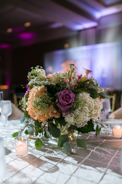 Lovable floral centerpiece. indian wedding reception,floral centerpiece,floral and decor