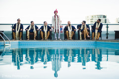 Indian groom with groomsmen Indian groom with groomsmen